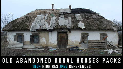 Old abandoned rural houses Pack 2