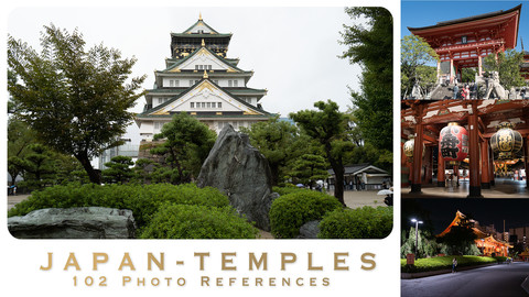 JAPAN - TEMPLES - 102 photo references