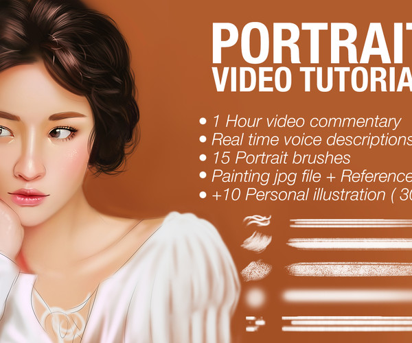 ArtStation - Portrait Painting In Photoshop - Video Tutorial | Tutorials