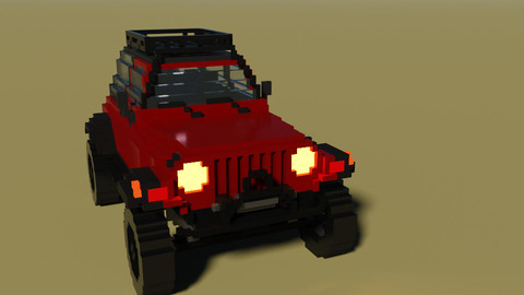Voxel Jeep Wrangler