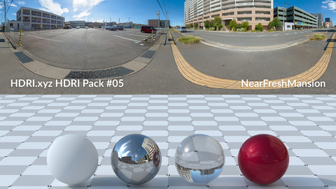 NearFreshMansion - 20K 32bit HDRI Spherical Panorama (from Pack #5)