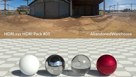 AbandonedWarehouse - 16K 32bit HDRI Spherical Panorama (from Pack #5)