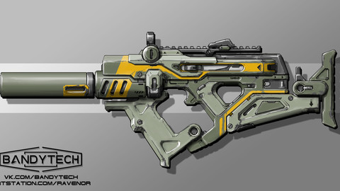 Futuristic SMG Concept