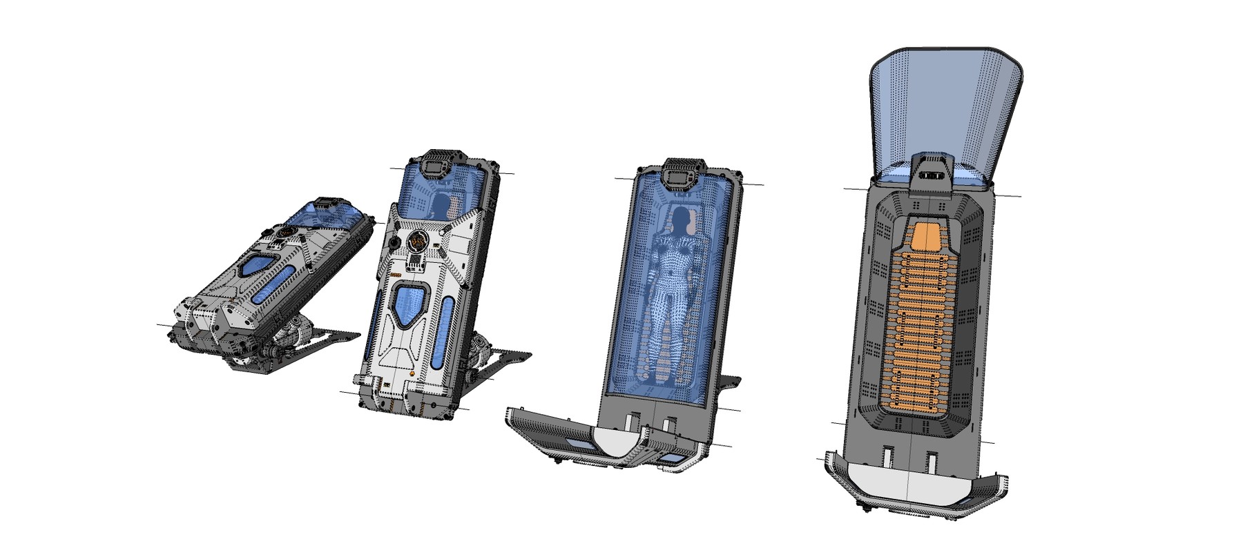 ArtStation - Sci Fi Cryogenic Capsule | Resources