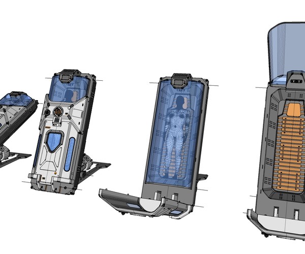 ArtStation - Sci Fi Cryogenic Capsule | Resources