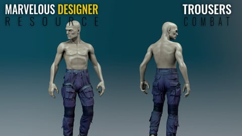 Trousers - Combat - Marvelous Designer Resource