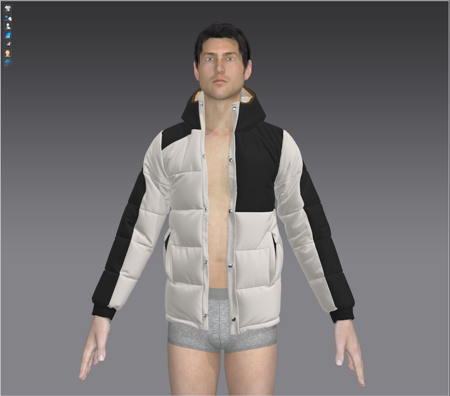 ArtStation - Winter Down Jacket ,Marvelous designer, Clo3d | Resources