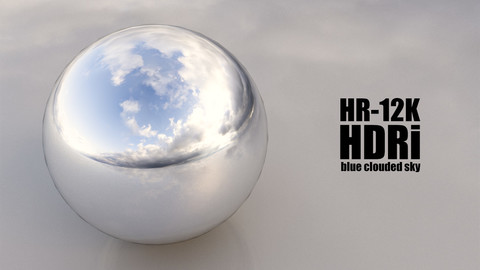 SKYDOME HDR 360° PANORAMA - blue clouded sky