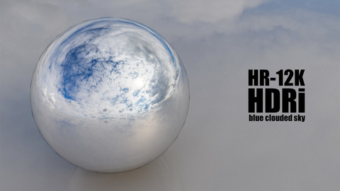 SKYDOME HDR 360° PANORAMA - blue clouded sky