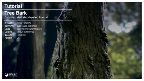 Tree Bark Creation | Substance Designer Tutorial