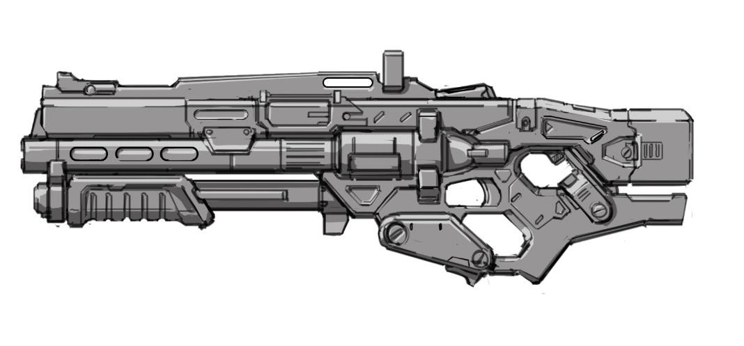 ArtStation - Pump-action shotgun concept | Artworks