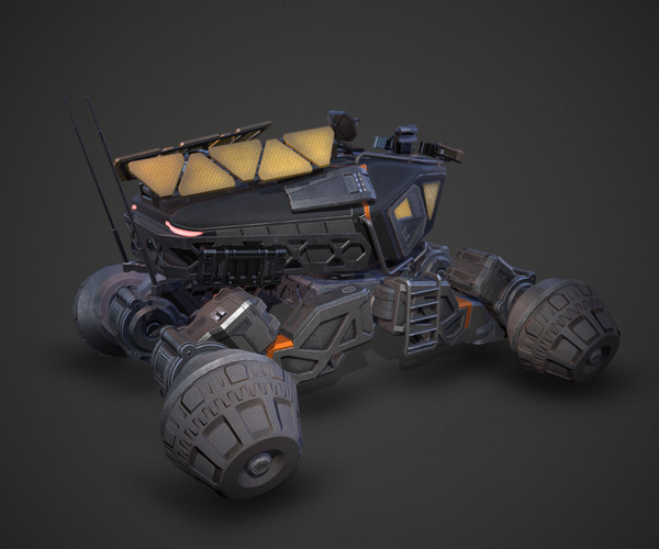 ArtStation - Sci-Fi Mars Rover | Game Assets