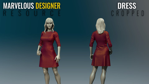 Dress - Cropped - Marvelous Designer Resource