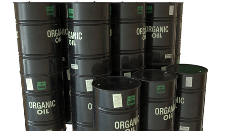 Barrel Painted Dark PBR