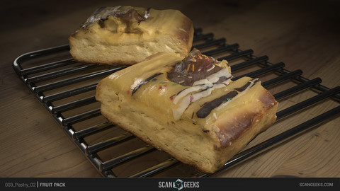 Pastry 02 - Photogrammetry Asset 3D PhotoScan