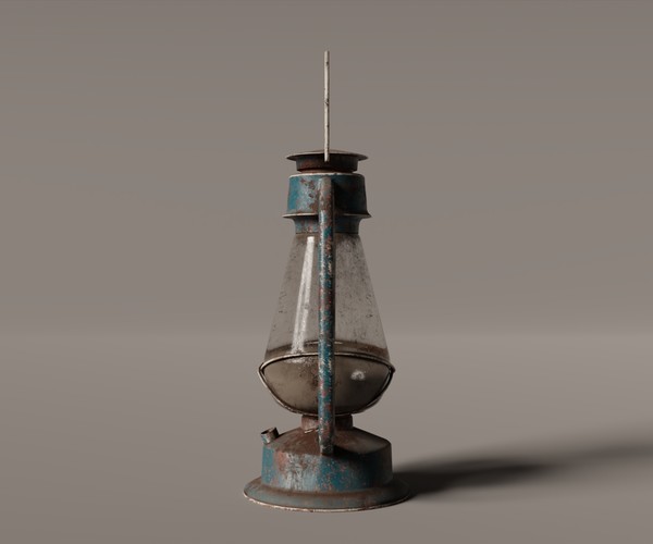ArtStation Old West Oil Lamp Game Assets