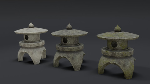 Japanese Stone Lantern 3