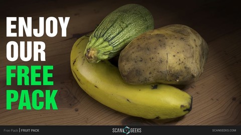 Free Fruit Mini Pack - Photoscan Photogrammetry 3D Scans Game Ready