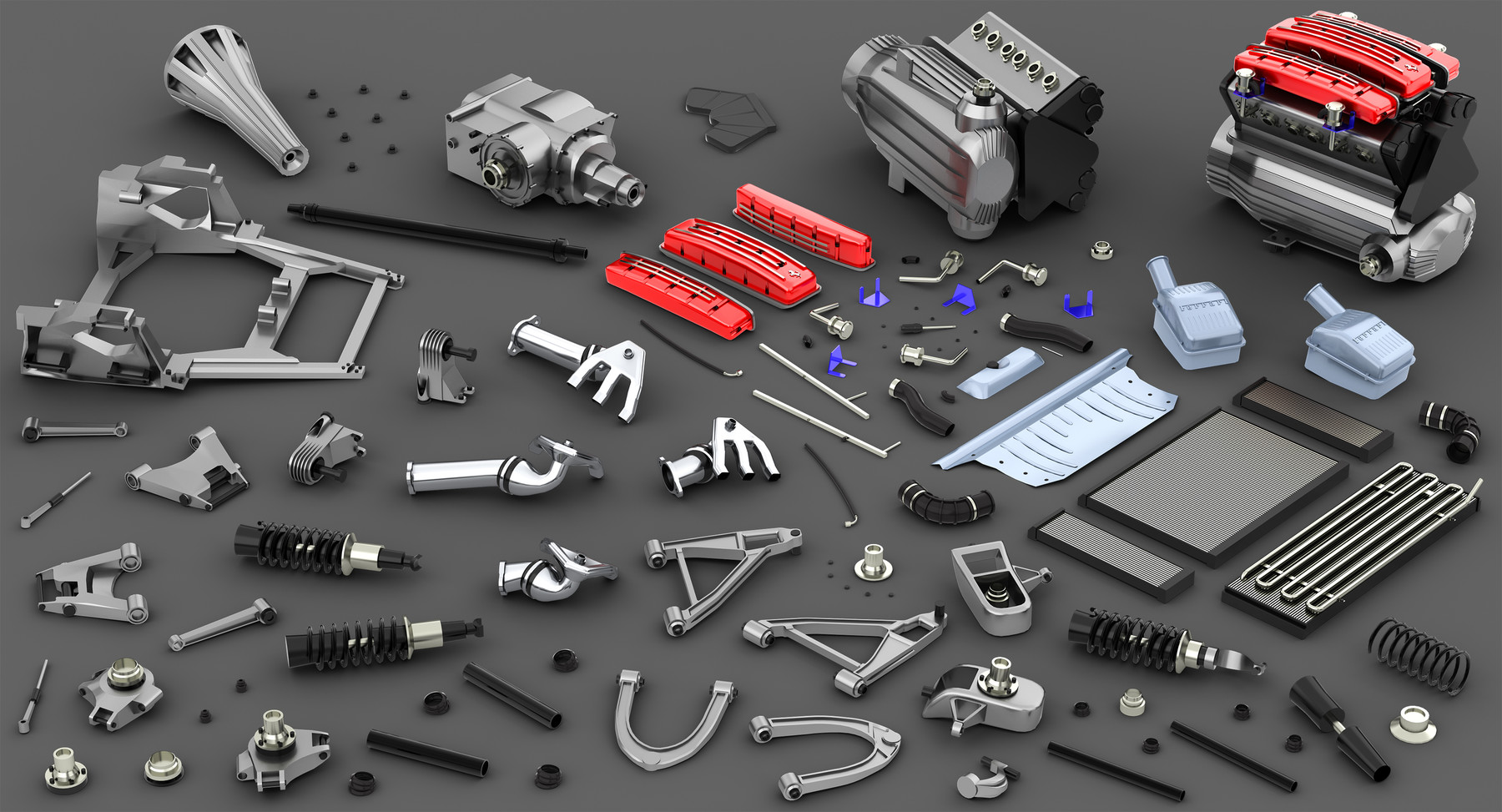 D parts. 3d модель запчасти. Ferrari Chassis 3d model. Disassemble for Parts BMW. Mitsubishi ev disassembled.