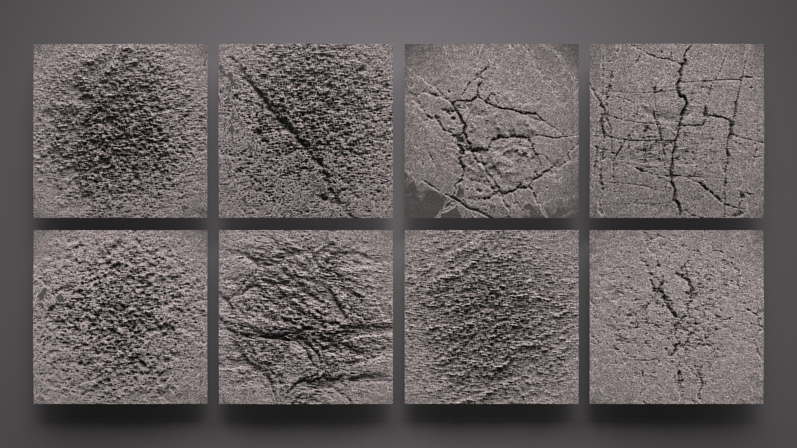 ArtStation 8 HD Stone Alphas vol. 4 Brushes
