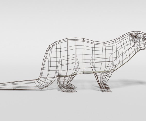 ArtStation - Low Poly Cartoon Otter | Resources