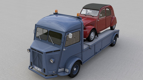 CITROEN HY TRUCK 1950 AND CITROËN 2CV AZ 1957