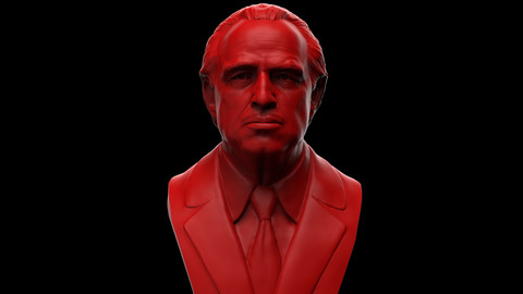 Vito Corleone - Marlon Brando 3d print model