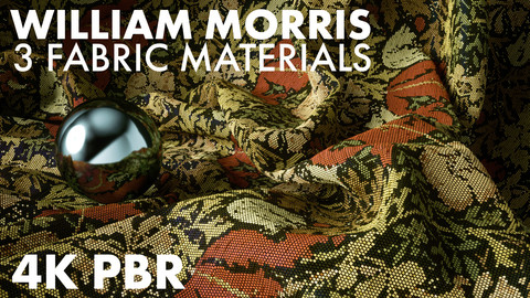 3 William Morris Fabric Materials