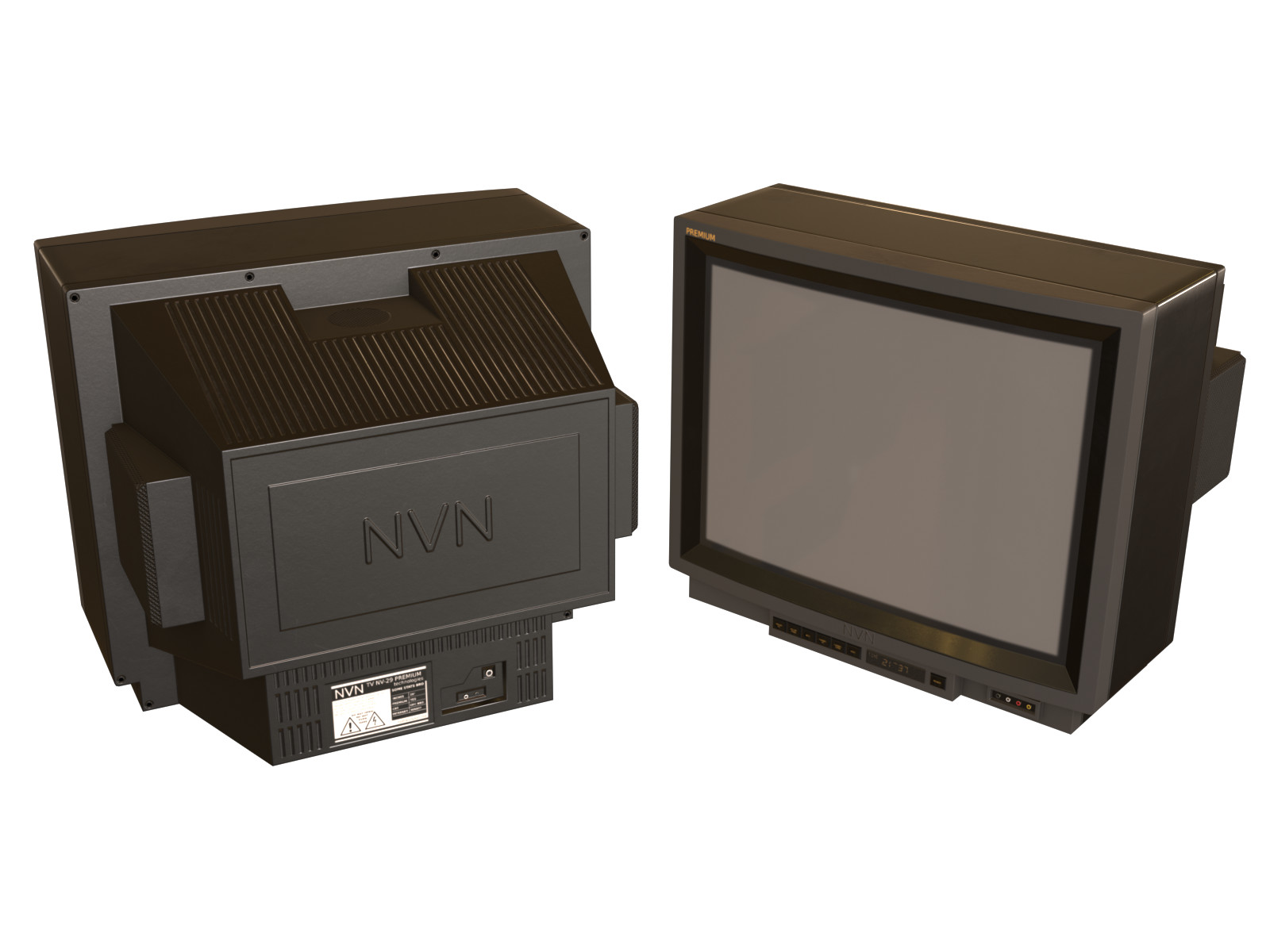 in  2005 Cinematic Living　29冊まとめて！ Tomasz Tkaczyk - Retro CRT TV 29 Inches Gray