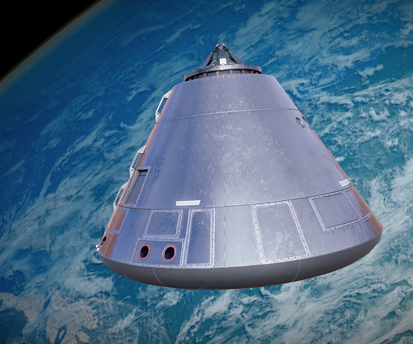 ArtStation - Apollo command and service module - 3D model | Game Assets