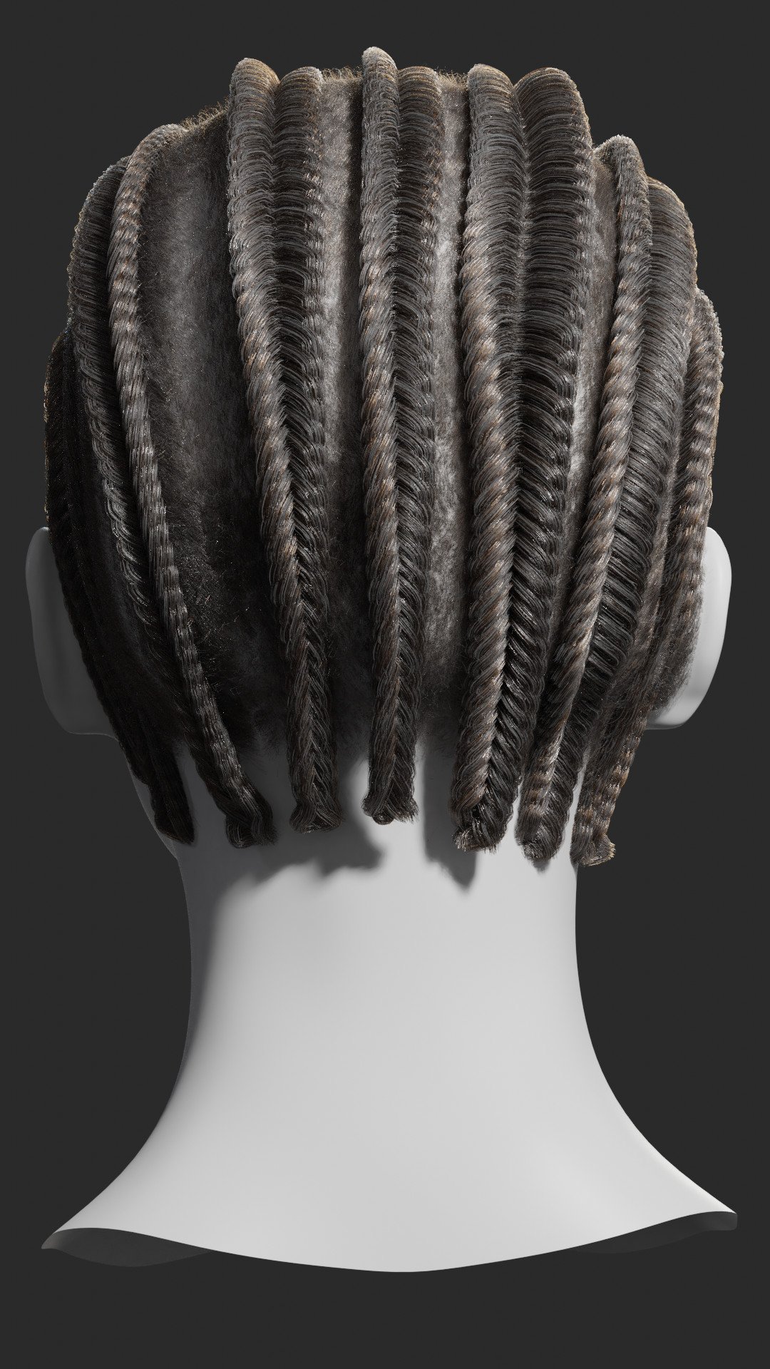 Artstation Cornrow Braided Hair Hair Groom And Styling In Blender 28x Resources 