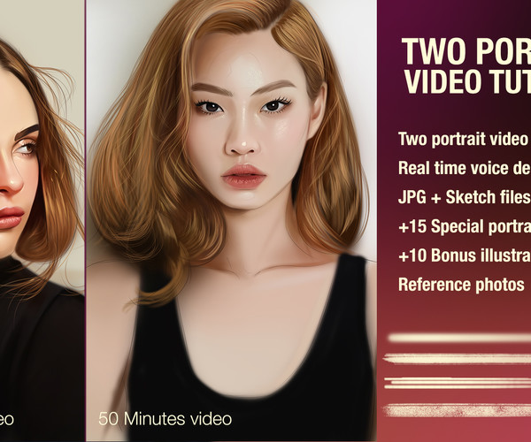 ArtStation - Two - Portrait video tutorial bundle | Tutorials