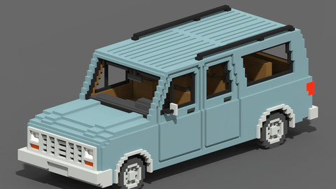 Voxel SUV Car