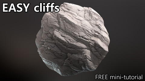 Easy cliffs in Substance Designer! (non-uniform directional warp)