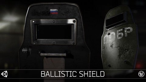 Ballistic Shield / Low Poly / Game Ready