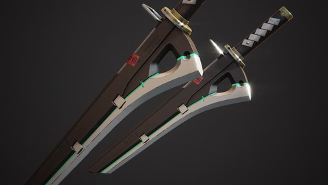 [FREE] Ramlethal Great Sword - 3D Asset