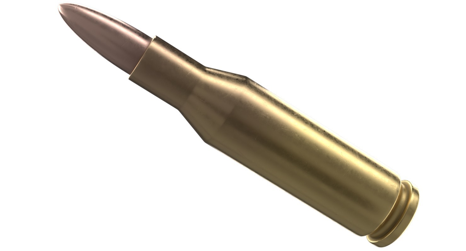 This is a model of a 5.56X45mm Nato Bullet. 