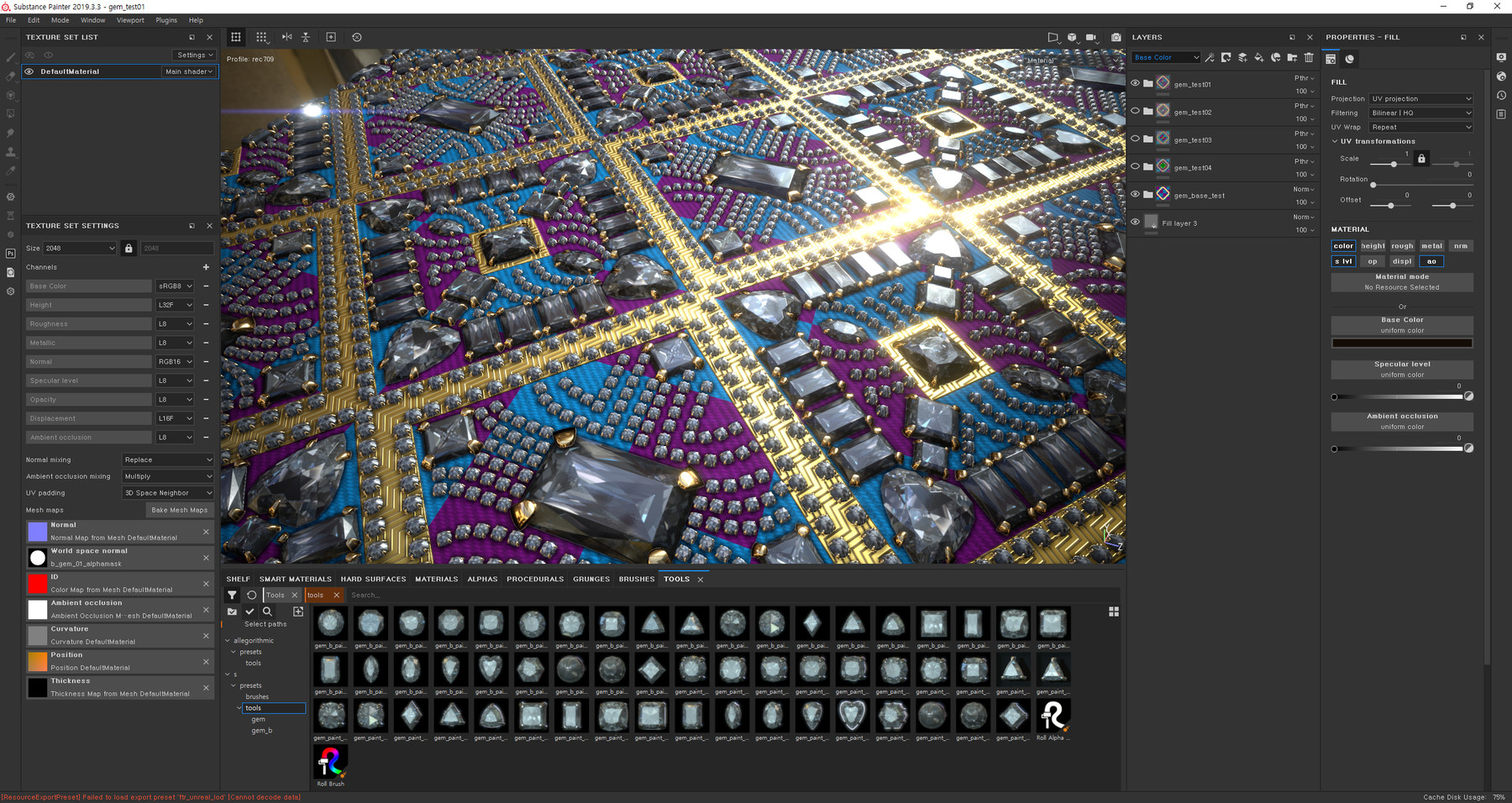 ArtStation gem_paint(substance painter) Resources