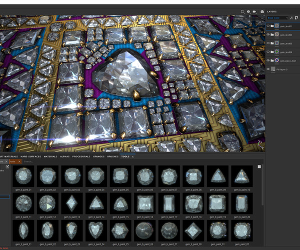 ArtStation gem_paint(substance painter) Resources