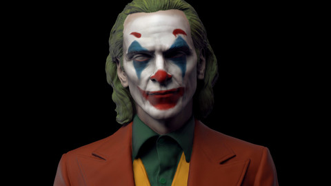 Joker - Joaquin Phoenix v2 3d print model