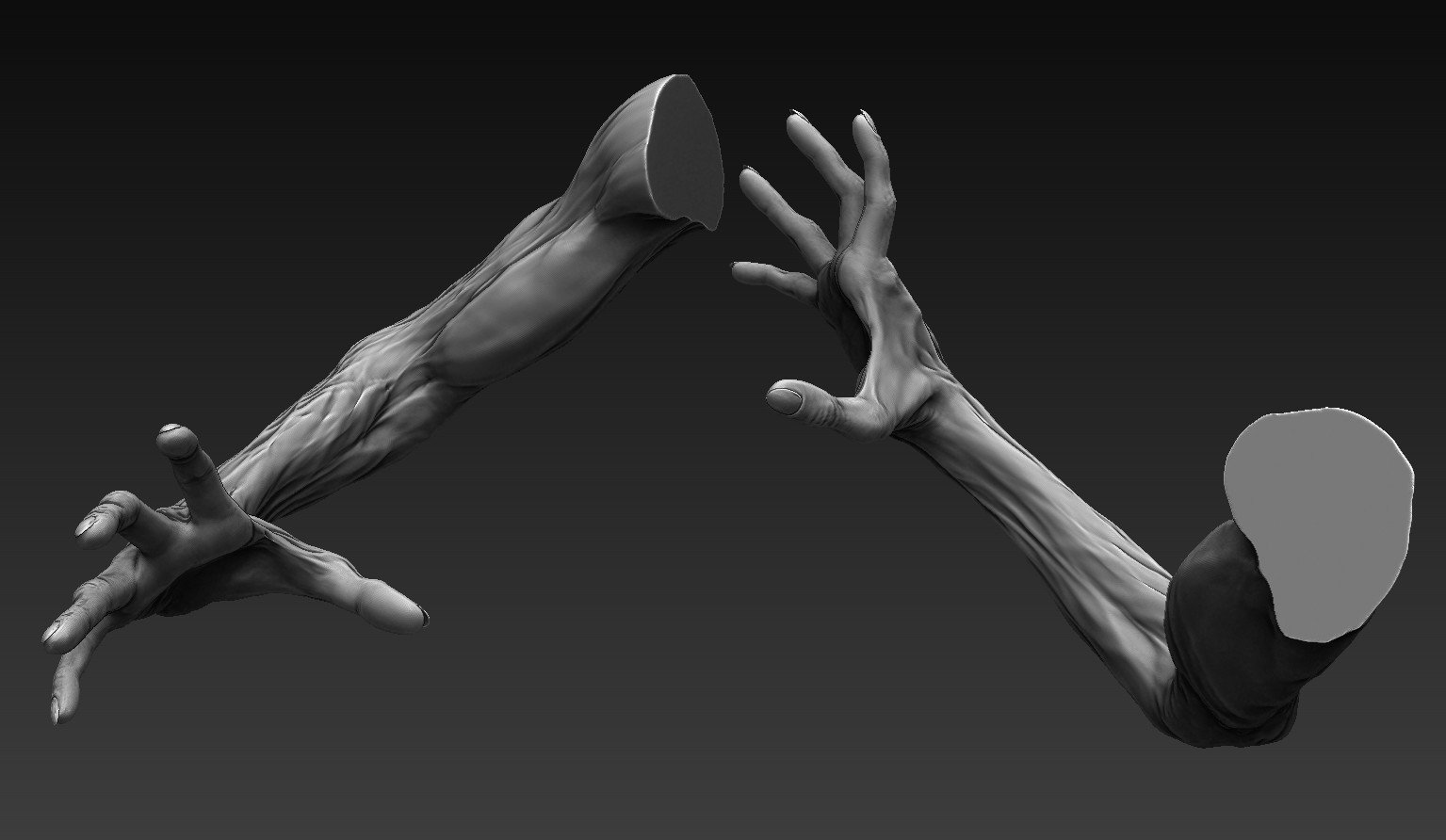 ArtStation Zombie Arms 12 Poses Resources