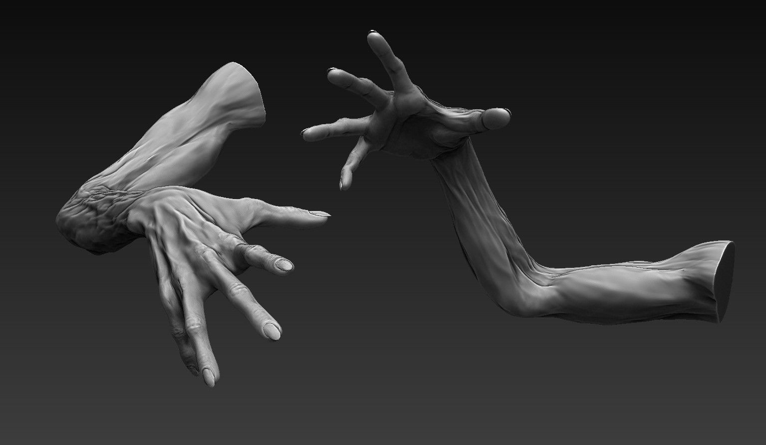 ArtStation Zombie Arms 12 Poses Resources