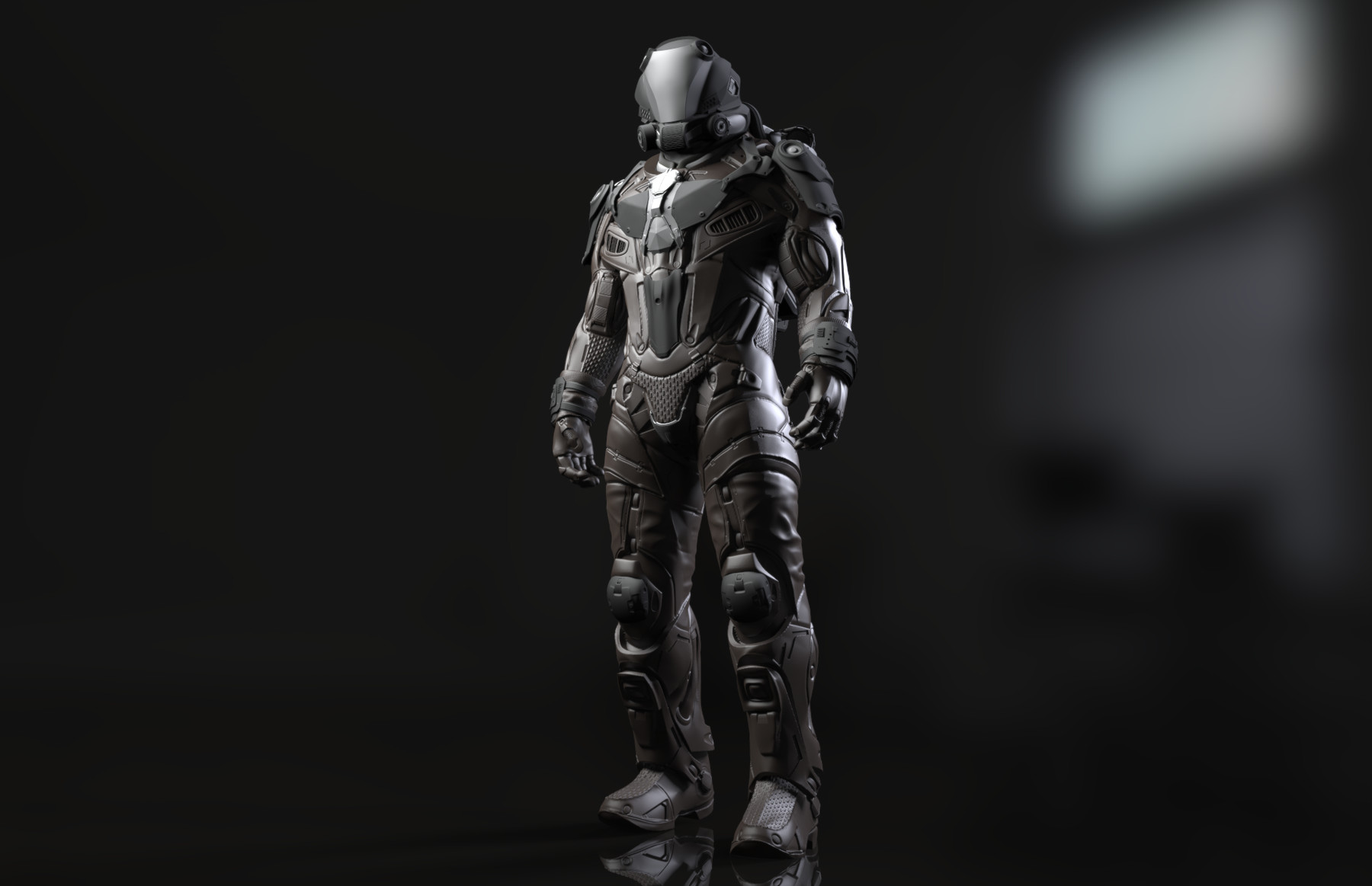 sci fi suit zbrush