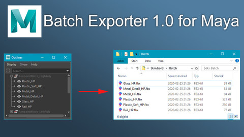 (Maya) Batch Exporter 1.0