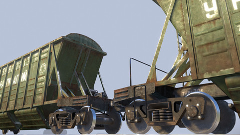 Railway Hopper Car vr1