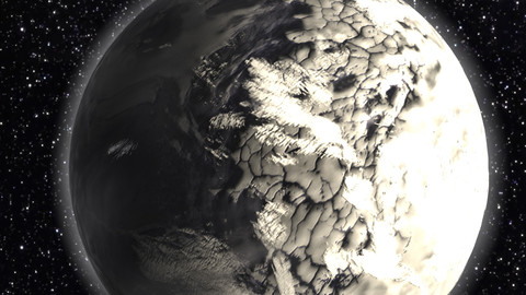 Planet with ice ocean