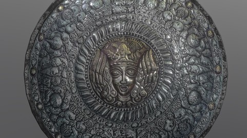 Shield with relief