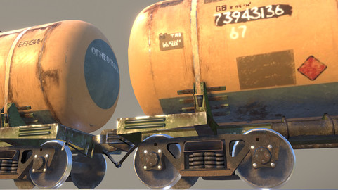 Railway Oil Tank Car vr1