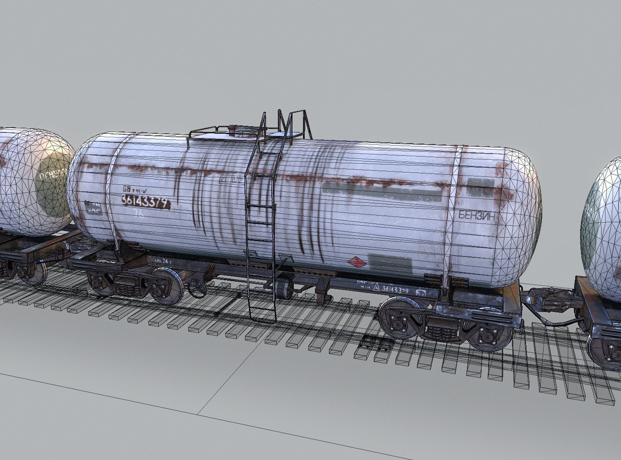 ArtStation - Railway Oil Tank Car vr2 | Resources