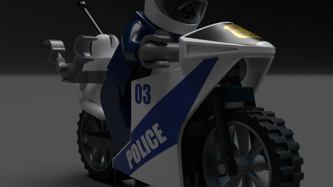 Lego Police motorcycle